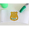 1 1/2" Police Badge Paper Name Tag Stickers &#8211; 100 Pc. Image 2