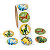 1 1/2" Prehistoric Dinosaur Multicolor Paper Stickers - 100 Pc. Image 1