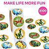 1 1/2" Prehistoric Dinosaur Multicolor Paper Stickers - 100 Pc. Image 1