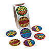 1 1/2" Prismatic Motivational Incentive Paper Sticker Roll - 100 Pc. Image 1