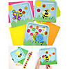 1 1/2" Spring Bright Flower Multicolor Paper Sticker Roll - 100 Pc. Image 1