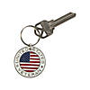 1 1/2" United States Veteran Flag Metal Keychains - 12 Pc. Image 1