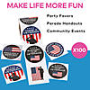 1 1/2" Veteran Support Paper Sticker Roll - 100 Pc. Image 2