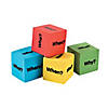 1 1/2" Who, What, Where, When, Why & How Question Foam Dice - 12 Pc. Image 1