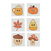 1 1/2" x 1 1/2" Bulk 72 Pc. Glitter Fall Character Temporary Tattoos Image 1