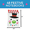 1 1/2" x 2" Bulk 48 Pc. Mini Cheery Christmas Spiral Paper Notepads Image 2