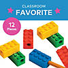 1 1/2" x 3/4" Brick Party Plastic Pencil Sharpeners - 12 Pc. Image 2