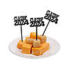 1 1/2" x 3" Bulk 72 Pc. Graduation Party Class of 2024 Plastic Food Picks Image 1