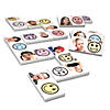 1 1/2" x 4 3/4" Emotions Plastic Dominoes Set in Collectors Tin - 28 Pc. Image 1