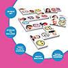 1 1/2" x 4 3/4" Emotions Plastic Dominoes Set in Collectors Tin - 28 Pc. Image 2