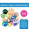 1" - 1 3/4" Colorful Rubber Bouncy Ball Assortment - 25 pcs. Image 2