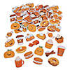 1 1/4" - 2" Bulk 72 Pc. Pumpkin Spice Self-Adhesive Foam Shapes Image 1