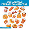 1 1/4&quot; - 2&quot; Bulk 72 Pc. Pumpkin Spice Self-Adhesive Foam Shapes Image 2