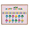 1 1/4" - 24" x 5" - 9" World of Eric Carle Mini Birthday Bulletin Board Set - 59 Pc. Image 1