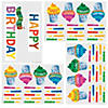 1 1/4" - 24" x 5" - 9" World of Eric Carle Mini Birthday Bulletin Board Set - 59 Pc. Image 2