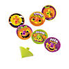 1 1/4" Bulk 144 Pc. Mini Christian Pumpkin Solid Color Plastic Spin Tops Image 1