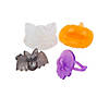 1 1/4" Bulk 48 Pc. Halloween Icon-Shaped Plastic Glitter Rings Image 1