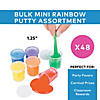 1 1/4" Bulk 48 Pc. Mini Bright Colors Rainbow Putty Assortment Image 2