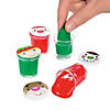 1 1/4" Bulk 48 Pc. Mini Cheery Christmas Character Putty Containers Image 1