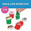 1 1/4" Bulk 48 Pc. Mini Cheery Christmas Character Putty Containers Image 2