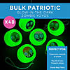 1 1/4" Bulk 48 Pc. Mini Glow-in-the-Dark Zombie Plastic YoYos Image 2