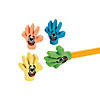 1 1/4" High Five Smile Face Rubber Pencil Top Erasers - 24 Pc. Image 1