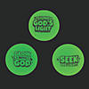 1 1/4" Mini Christian Pumpkin Glow-in-the-Dark Rubber Bouncy Balls - 12 Pc. Image 1