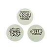 1 1/4" Mini Christian Pumpkin Glow-in-the-Dark Rubber Bouncy Balls - 12 Pc. Image 1