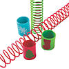 1 1/4" Mini Holiday Red, Green & Blue Plastic Magic Springs - 12 Pc. Image 1