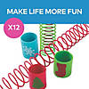 1 1/4" Mini Holiday Red, Green & Blue Plastic Magic Springs - 12 Pc. Image 2