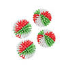 1 1/4" Mini Holiday Red, Green & White Vinyl Porcupine Balls - 36 Pc. Image 1