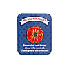 1 1/4" Patriotic Red Poppy Flower Metal Pins with Card - 12 Pc. Image 1