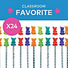 1 1/4&quot; Scented Gummy Teddy Bear Rubber Pencil Toppers - 24 Pc. Image 2