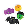 1 1/4" x 1 1/2" Mini Halloween Character Rubber Mochi Squishies - 12 Pc. Image 1