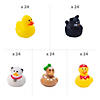 1/2" &amp;#8211; 3/4" Bulk 120 Pc. Christmas Micro Rubber Duck Assortment Image 1