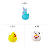 1/2" - 3/4" Bulk 72 Pc. Micro Rubber Duck Assortment Image 1