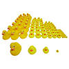 1/2" - 3" Bulk 96 Pc. Yellow Rubber Duck Assortment Image 1