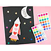 1/2" Basic Sparkly Star Multicolor Paper Sticker Sheets - 25 Pc. Image 2