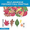 1" &amp;#8211; 2" Bulk 500 Pc. Fall-Themed Leaf Adhesive Foam Shapes Image 2