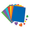 1" - 2" Bulk 532 Pc. Bright Heart Solid Color Self-Adhesive Foam Shapes Image 2
