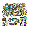 1&quot; - 2&quot; Bulk 72 Pc. Glow-in-the-Dark Halloween Self-Adhesive Foam Shapes Image 1