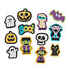 1&quot; - 2&quot; Bulk 72 Pc. Glow-in-the-Dark Halloween Self-Adhesive Foam Shapes Image 3