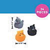 1/2" Micro Adorable Cat Rubber Ducks - 24 Pc. Image 3