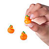 1/2" Micro Halloween Pumpkin Rubber Ducks &amp;#8211; 24 Pc.  Image 1