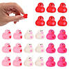 1/2" Micro Valentine Heart Rubber Ducks - 24 Pc. Image 1
