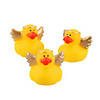 1/2&quot; Religious Micro Angel Rubber Ducks - 24 Pc. Image 1