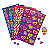 1/2" Valentine's Day Heart Sticker Sheets - 24 Pc. Image 1