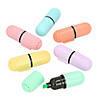 1/2" x 2" Pastel Mini Plastic Highlighters Assortment - 12 Pc. Image 1