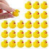 1/2" Yellow Classic Micro Rubber Ducks - 24 Pc. Image 1
