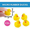 1/2" Yellow Classic Micro Rubber Ducks - 24 Pc. Image 4